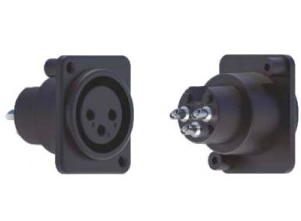 Egitana Conector XLR fêmea painel Egitana Conector XLR fêmea painel